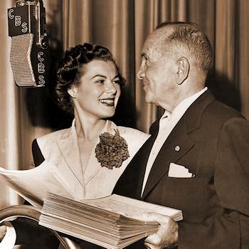 Al Jolson and Barbara Hale